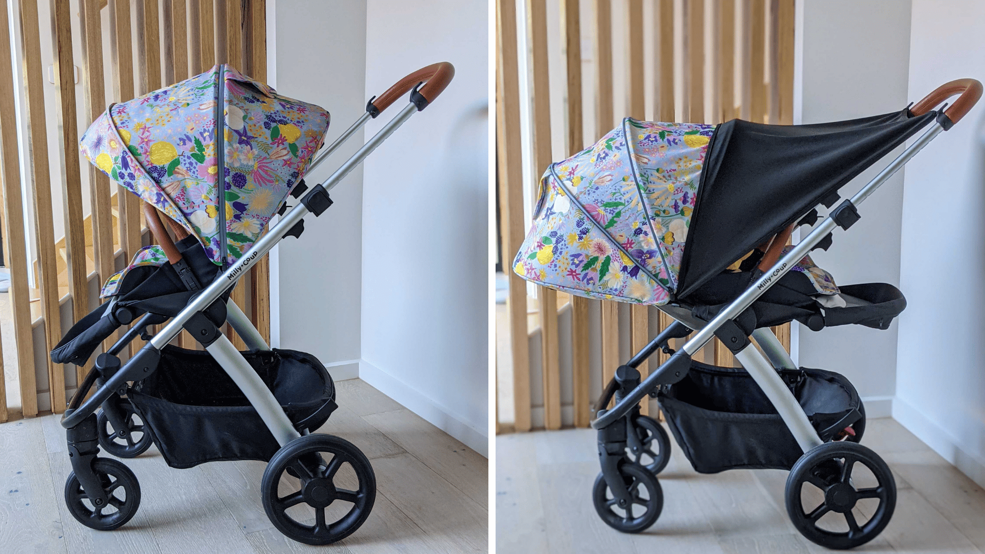 milly and coup double pram